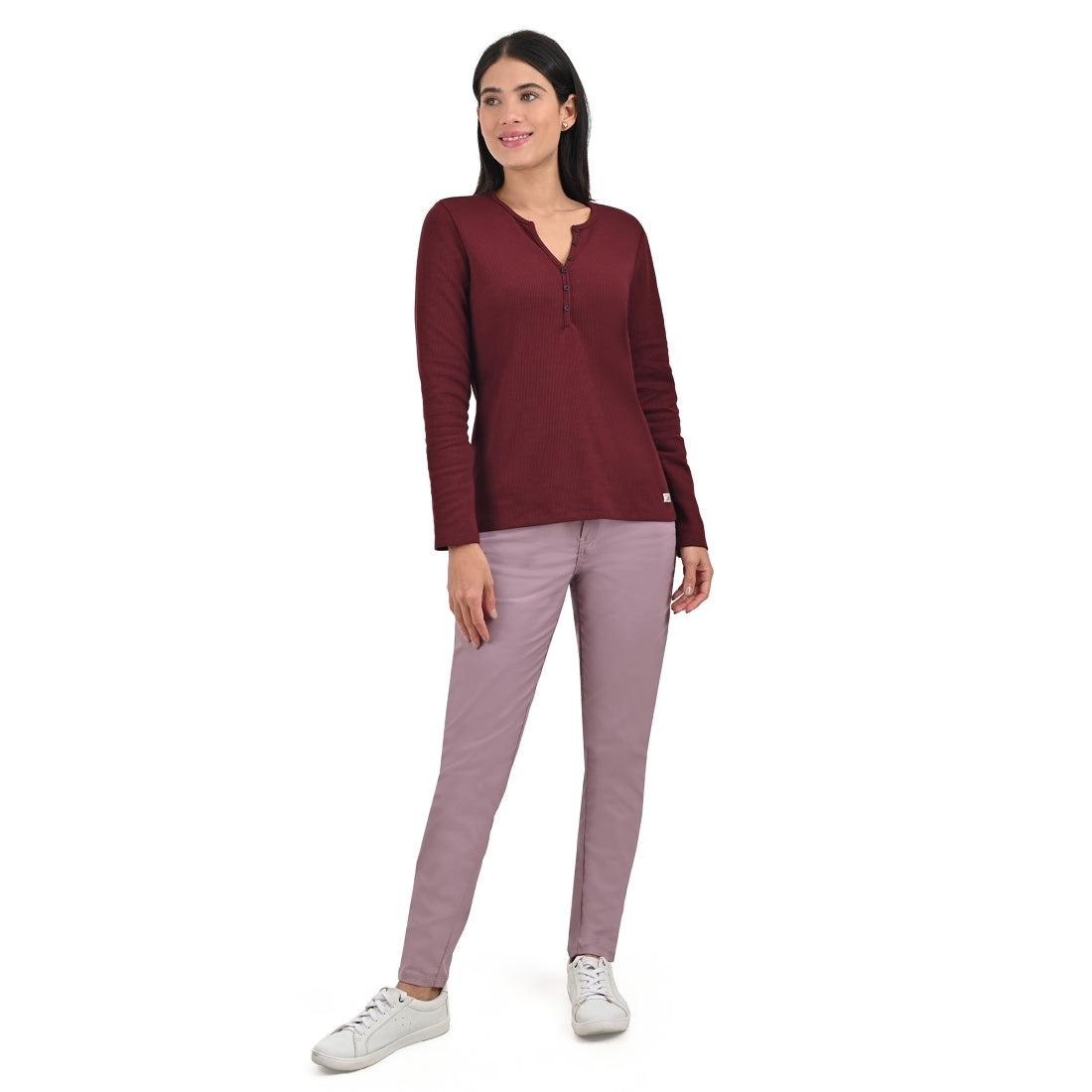Playera Supply Woman Slim Fit 6909 Vino
