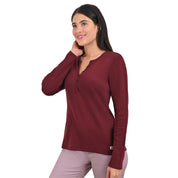 Blusa Supply Company manga larga Vino