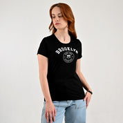 Playera Supply Woman Slim Fit Cuello redondo AB12 Negro