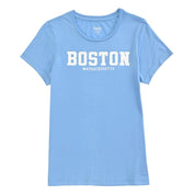 Playera Supply Woman Slim Fit Cuello redondo AB12 Azul Medio