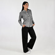 Blusa Para Dama Supply Woman Manga Larga Camisera 2303 Gris