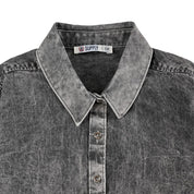 Blusa Para Dama Supply Woman Manga Larga Camisera 2303 Gris