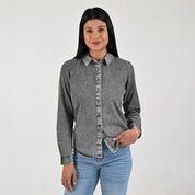 Blusa Para Dama Supply Woman Manga Larga Camisera 2303 Negro
