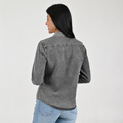 Blusa Para Dama Supply Woman Manga Larga Camisera 2303 Negro