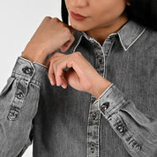 Blusa Para Dama Supply Woman Manga Larga Camisera 2303 Negro
