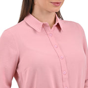 Blusa Supply Company manga larga de botones Rosa pálido