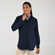 Blusa Para Dama Supply Woman Manga Larga Camisera 4563 Azul Marino