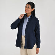 Blusa Para Dama Supply Woman Manga Larga Camisera 4563 Azul Marino