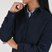 Blusa Para Dama Supply Woman Manga Larga Camisera 4563 Azul Marino