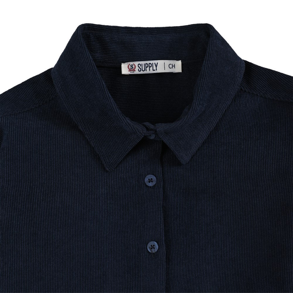 Blusa Para Dama Supply Woman Manga Larga Camisera 4563 Azul Marino