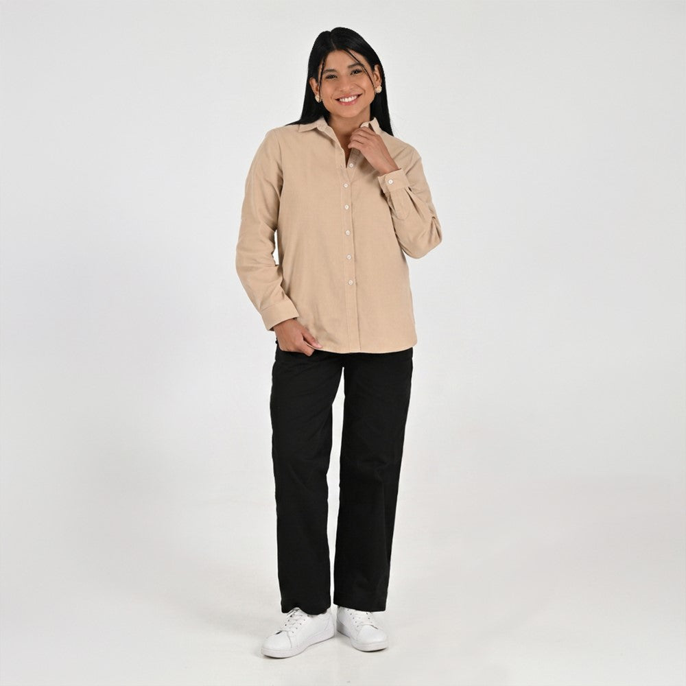 Blusa Para Dama Supply Woman Manga Larga Camisera 4563 Arena