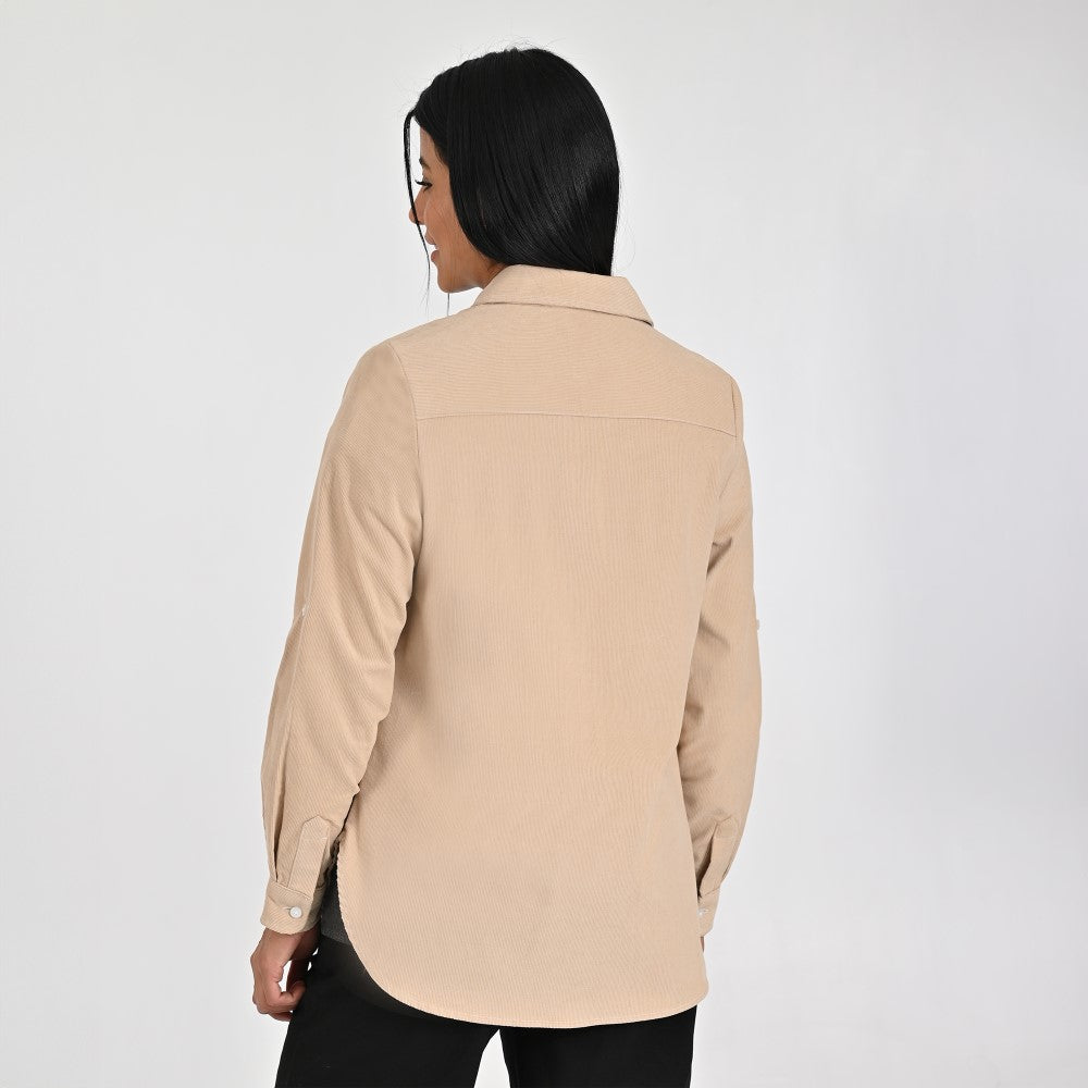 Blusa Para Dama Supply Woman Manga Larga Camisera 4563 Arena