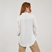 Blusa camisera Supply Woman Manga larga 7741 Blanco
