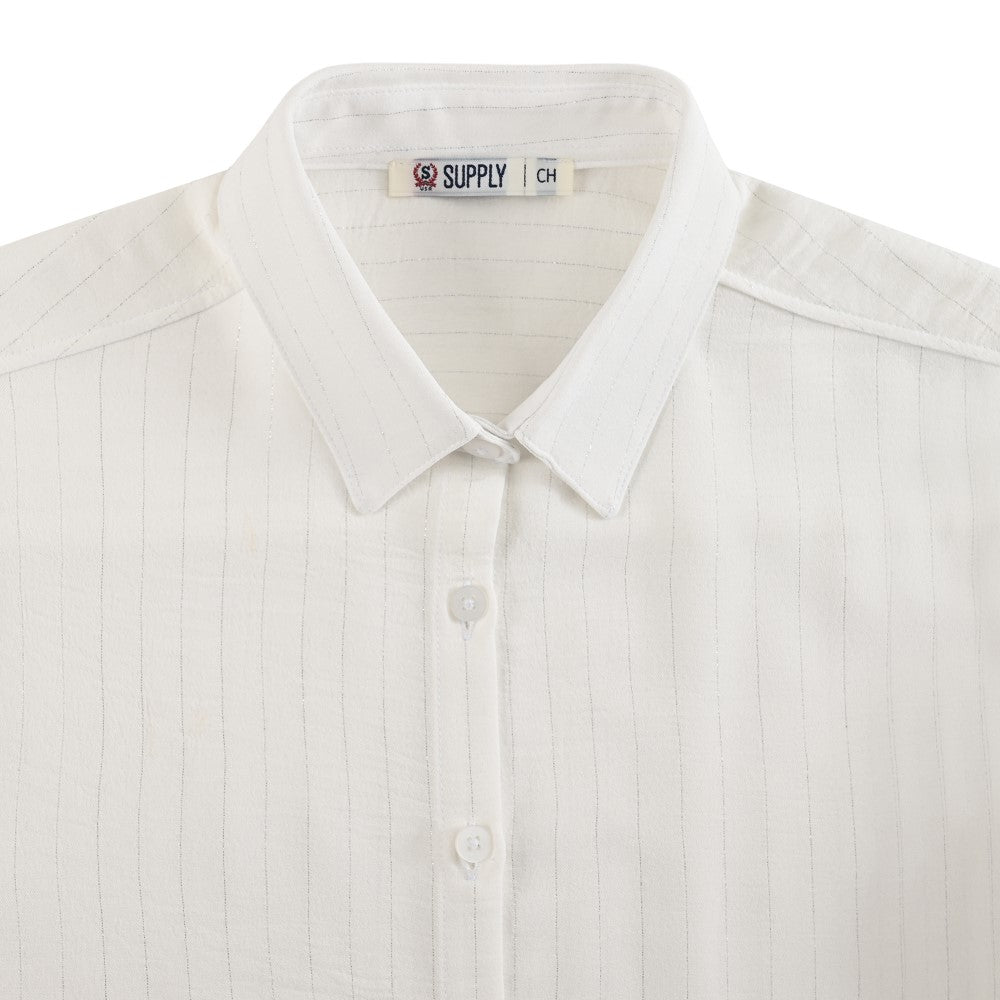 Blusa camisera Supply Woman Manga larga 7741 Blanco