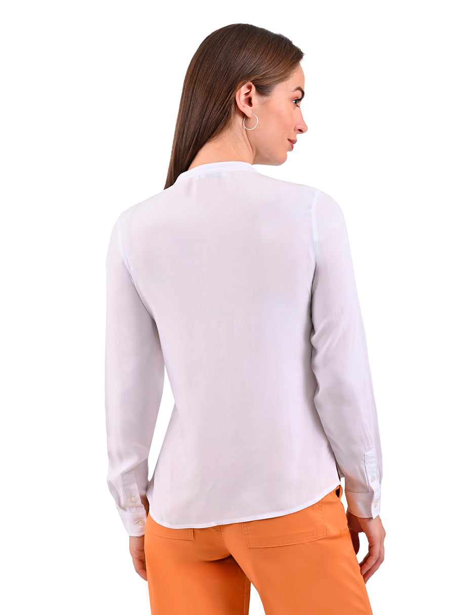 Blusa Supply Woman Manga Larga Escote V 2515