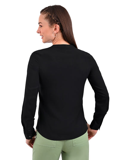 Blusa Supply Woman Manga Larga Escote V 2515