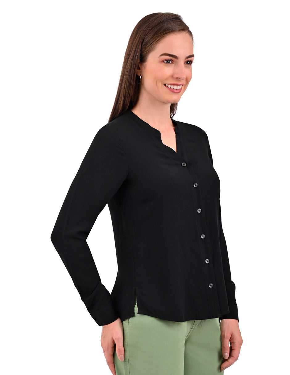 Blusa Supply Woman Manga Larga Escote V 2515