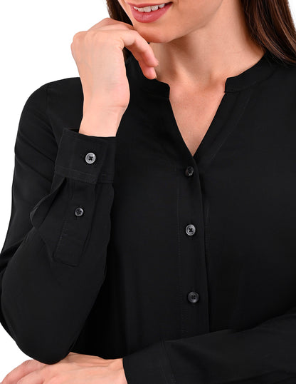 Blusa Supply Woman Manga Larga Escote V 2515