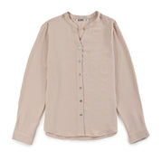 Blusa Para Dama Supply Woman Manga Larga Escote V 5706 Beige