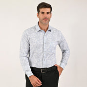 Camisa Yale Para Caballero Manga Larga Regular Fit 4601 Blanco