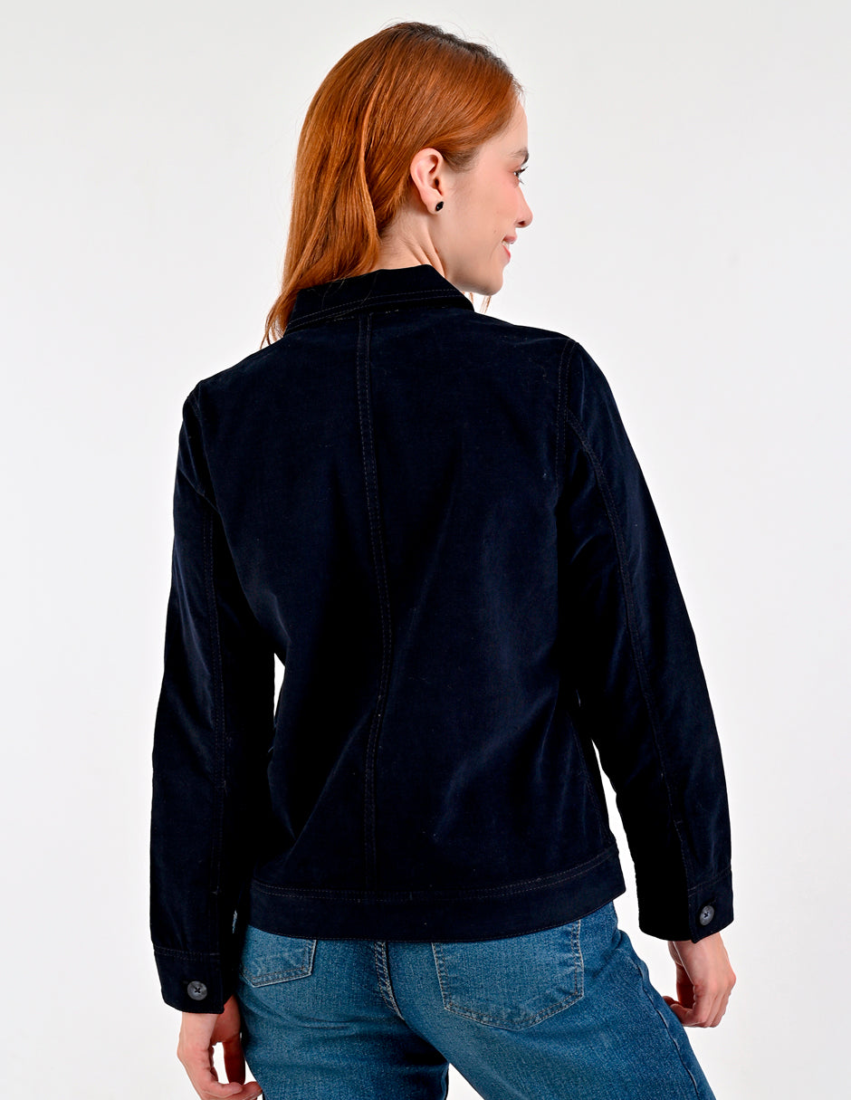 Chamarra Para Dama Supply Compani Fit A508 Marino