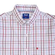Camisa Yale Para Caballero Manga Larga Regular Fit 4743 Rojo Sangre