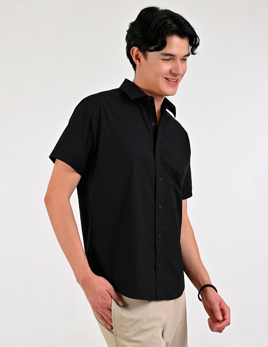 Camisa Caballero Supply Company Manga Larga Slim Fit 4550 Negro