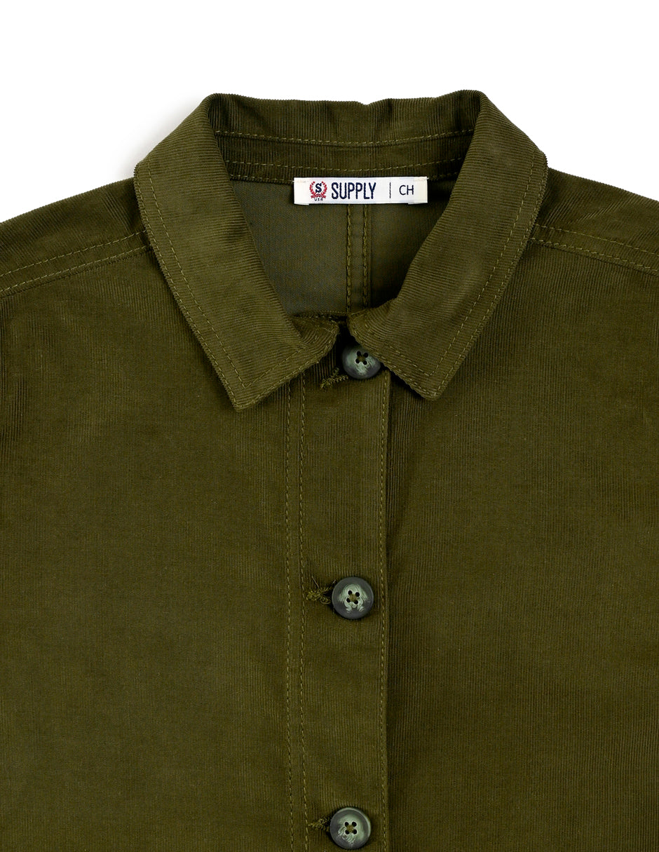 Chamarra Para Dama Supply Compani Fit A508 Verde