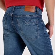 Pantalón de Caballero Mezclilla Supply Company Classic Fit 2944 marino entintado