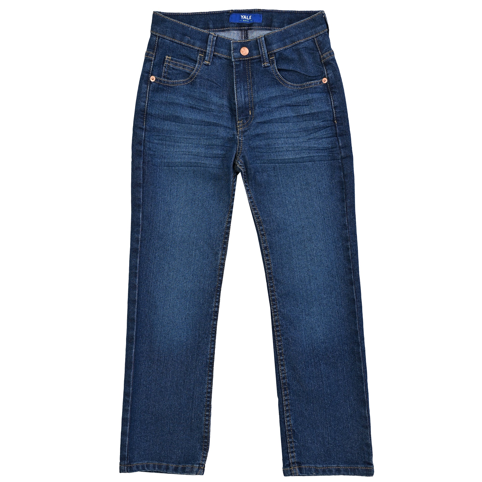 Pantalón de Mezclilla Yale Boys Slim Fit 2944 Azul Zafiro