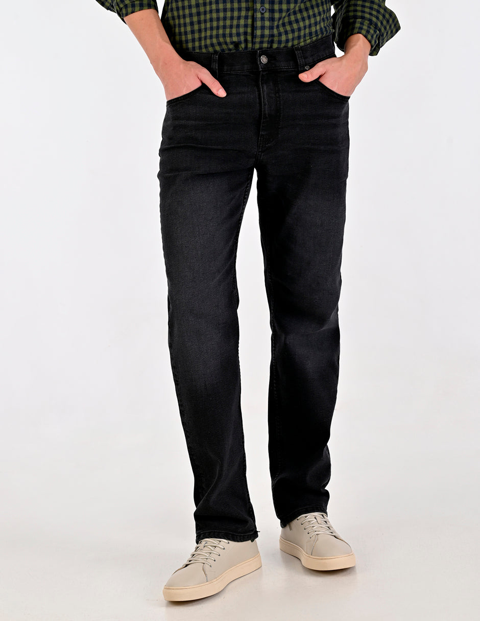 Pantalón de Caballero Mezclilla Supply Company Classic Fit 2944 Negro