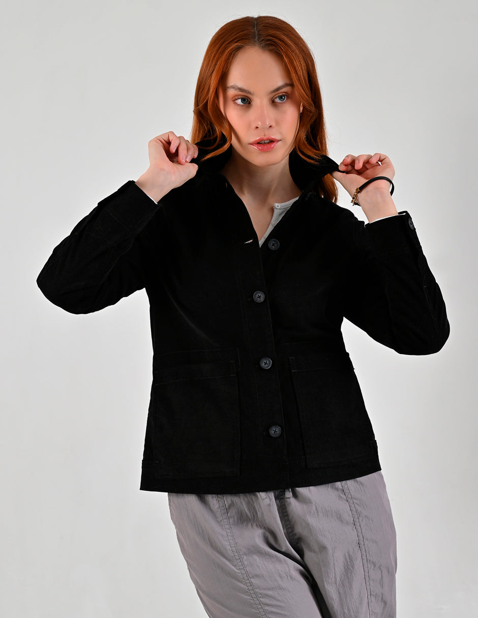 Chamarra Para Dama Supply Compani Fit A508 Negro