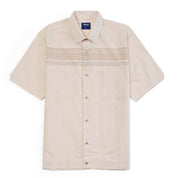 Camisa Yale Para Caballero Chazarilla Manga Corta Classis Fit 4707 Beige