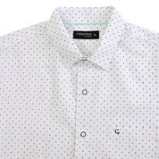 Camisa Yale Para Caballero Manga Larga Regular Fit 4607 Blanco