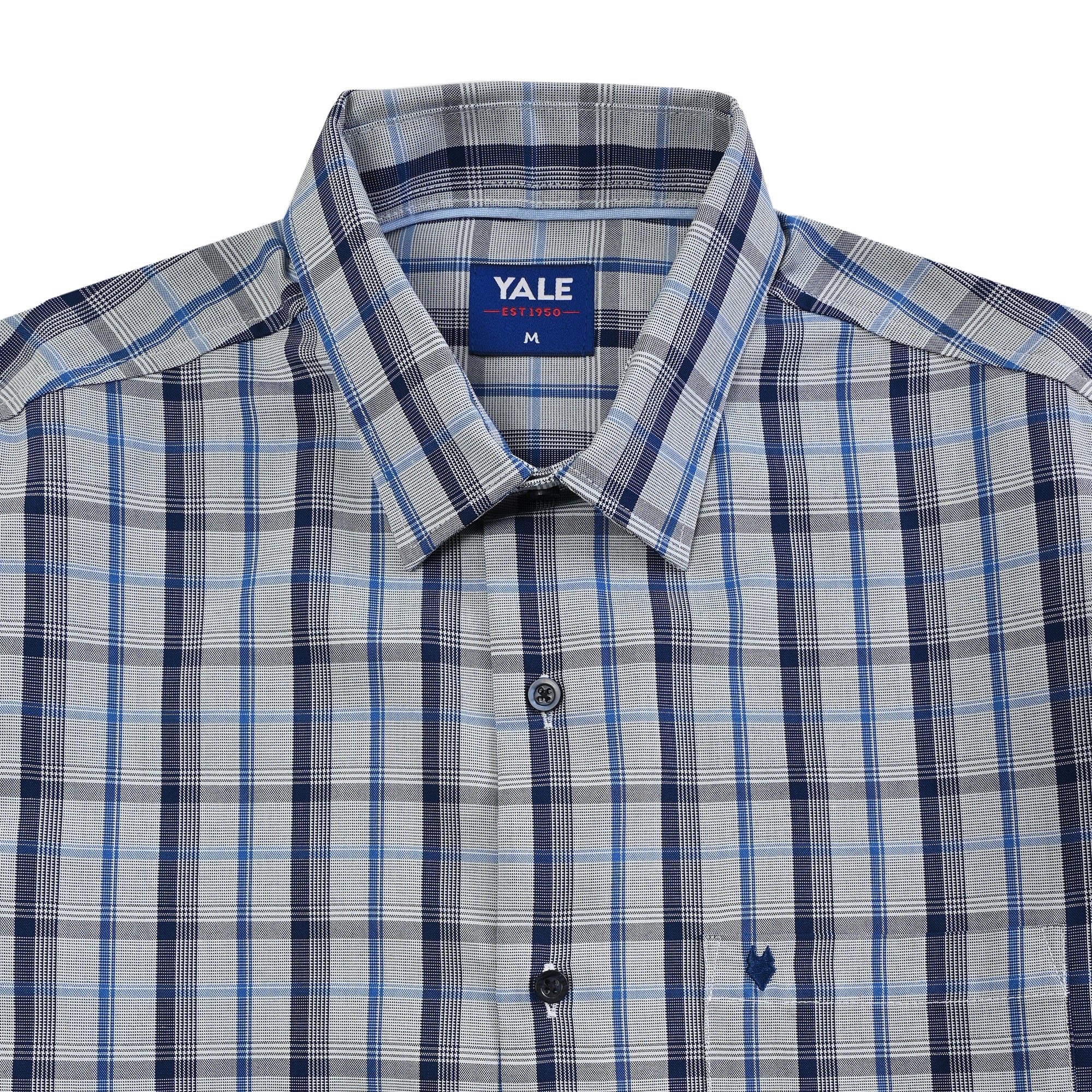 Camisa Yale Para Caballero Manga Corta Regular Fit 5466 Marino