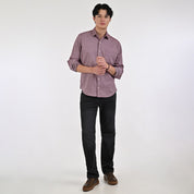 Camisa Caballero Supply Company Manga Larga Slim Fit 4561 Vino