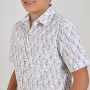 Camisa Yale Boys Manga Corta Regular Fit 4666 Blanco