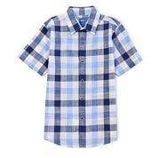 Camisa Yale Boys Manga Corta Regular Fit 4661 Azul
