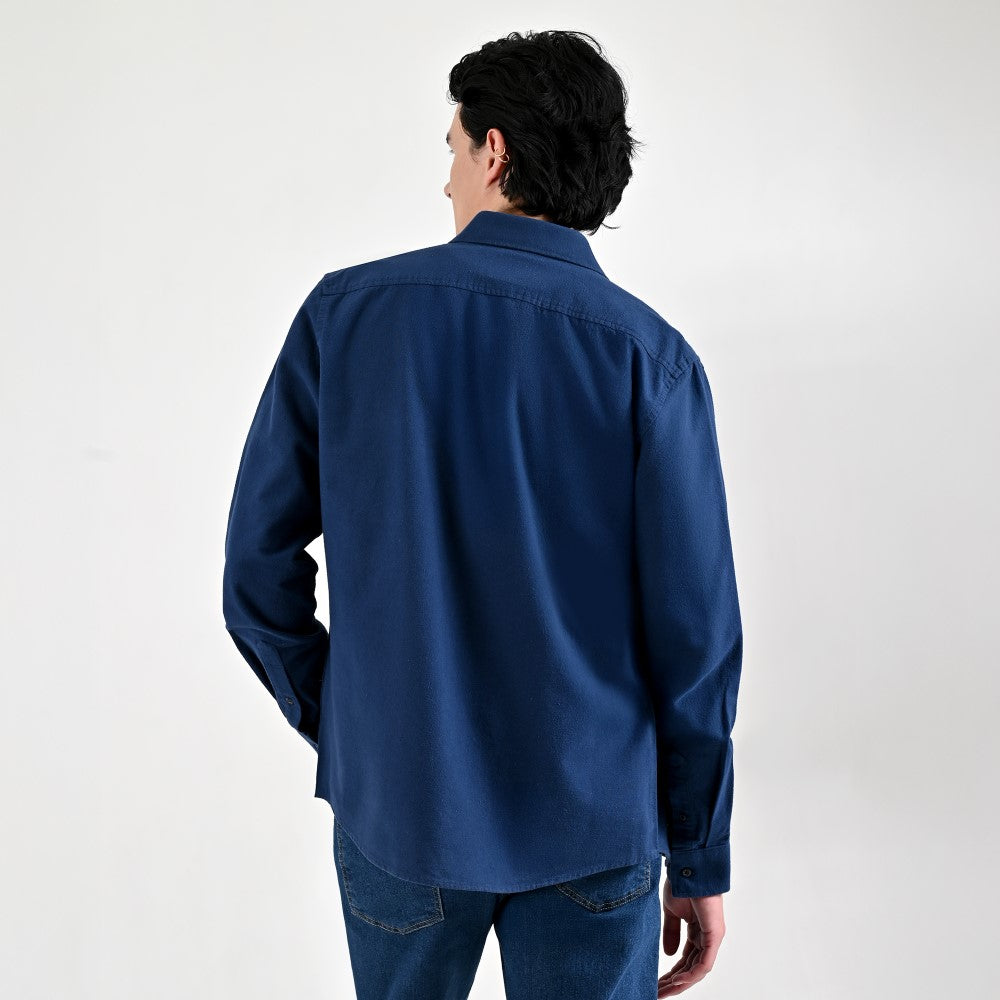 Camisa Caballero Supply Company Manga Larga Slim Fit 4562 Azul Pizarra