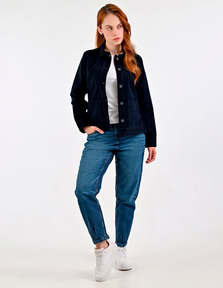 Chamarra Para Dama Supply Compani Fit A508 Marino