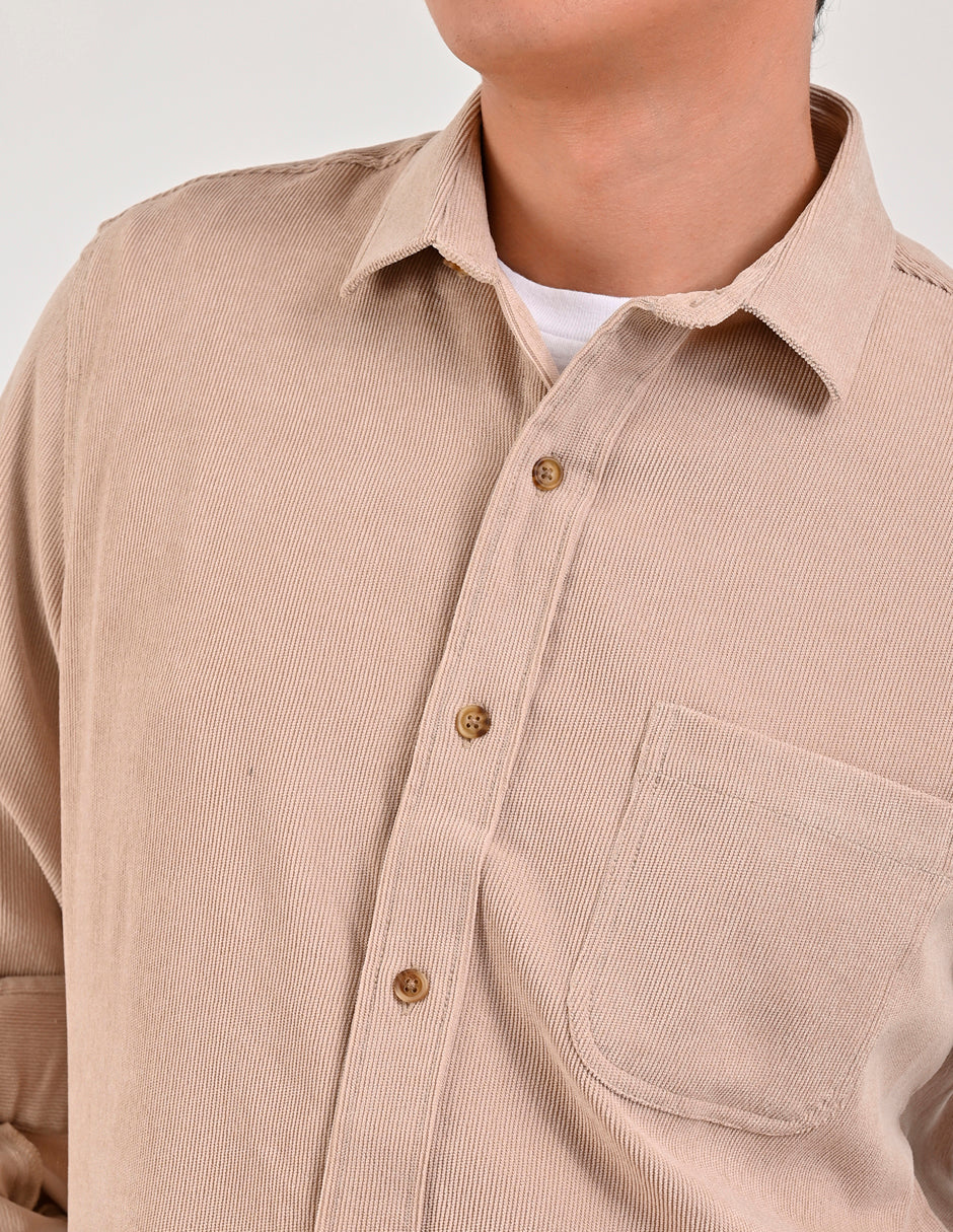 Camisa Caballero Supply Company Manga Larga Slim Fit 4563 Kaki