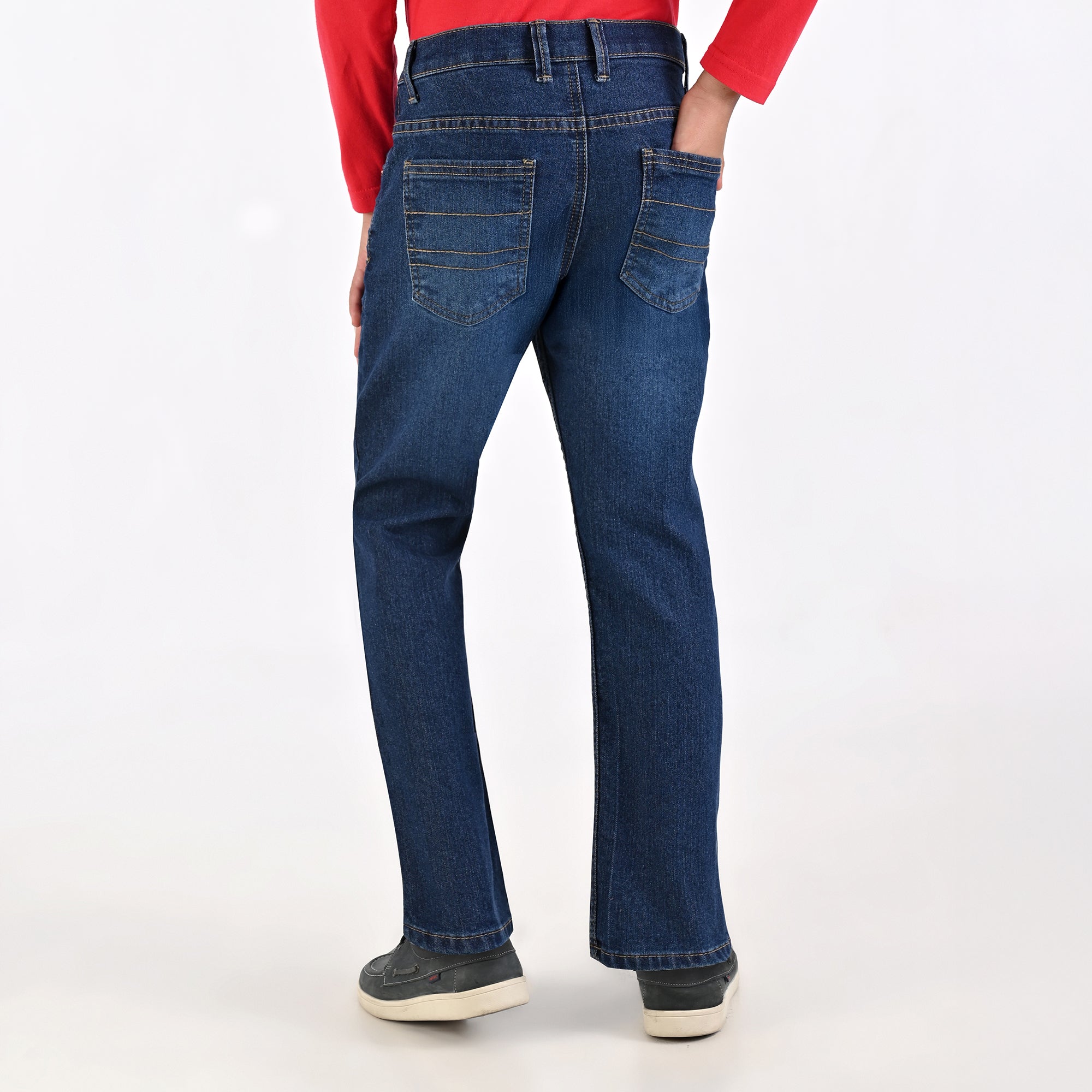 Pantalón de Mezclilla Yale Boys Slim Fit 2944 Azul Zafiro