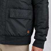 Chamarra Yale Para Caballero Capitonada Sin Capucha Regular Fit 6902 Negro