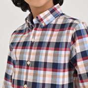 Camisa Yale Boys Manga Larga Regular Fit 4681 Beige