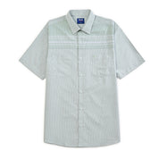 Camisa Yale Para Caballero Cenefa Manga Corta Classic Fit 4714 Verde Agua