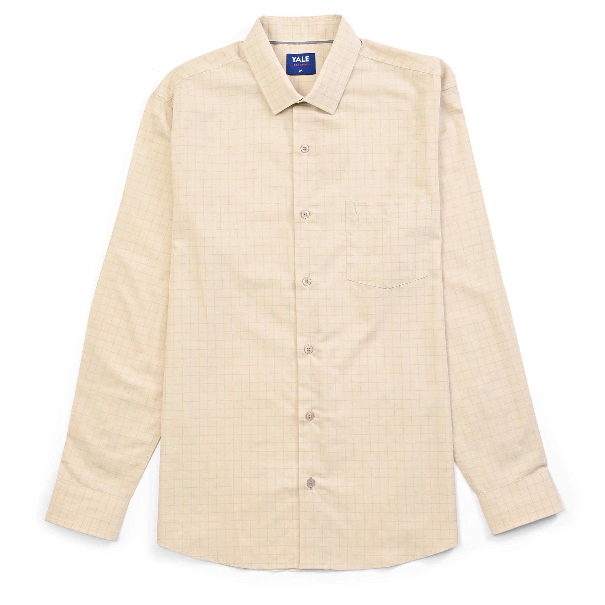 Camisa Yale Para Caballero Manga Larga Regular Fit 4930 Kaki