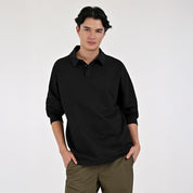 Playera Caballero Supply Company Cuello Polo Manga Larga Regular Fit 7085 Negro