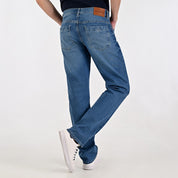 Pantalón de Caballero Mezclilla Supply Company Classic Fit 2944 Azul petróleo