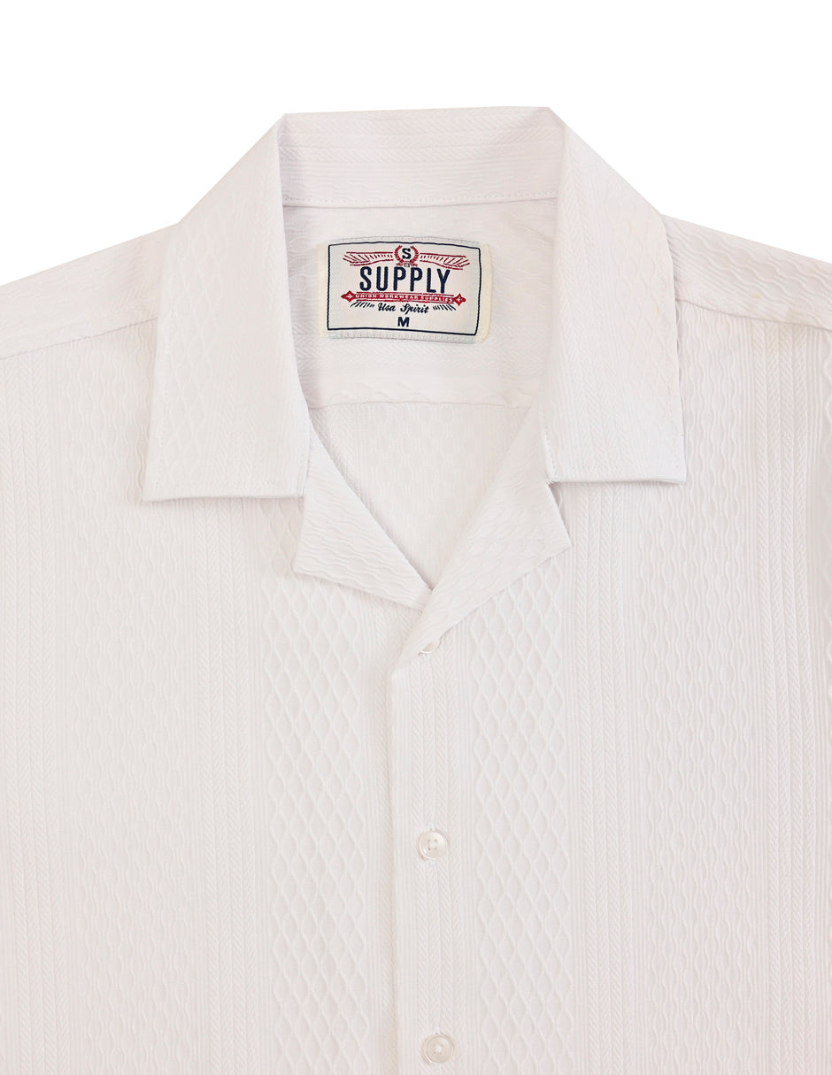 Camisa Caballero Supply Company Manga Larga Slim Fit 4551 Blanco