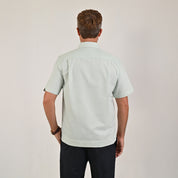 Camisa Yale Para Caballero Chazarilla Manga Corta Classis Fit 4710 Verde Agua